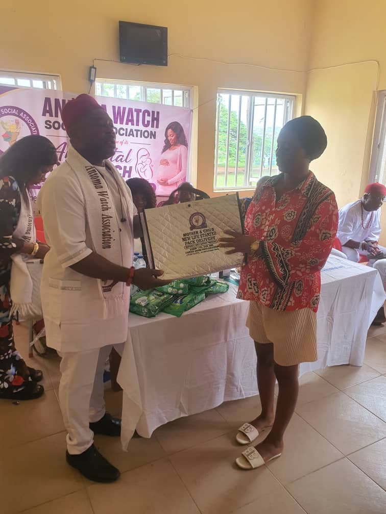 Anioma Watch Association’s Antenatal Giveaway Draws Mammoth Turnout in Agbor