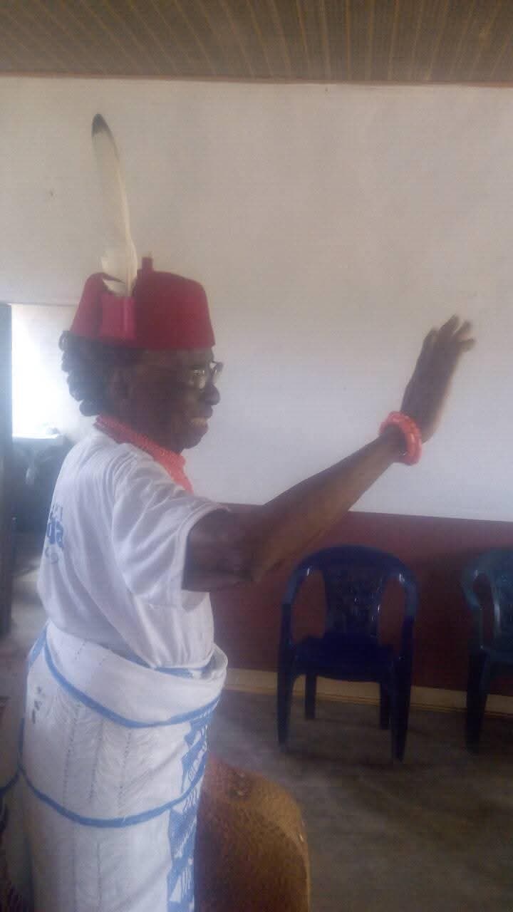 The Rare Picture of HRH Justina Okuakeleke Ntorka, the Last Omu of Onicha-Olona